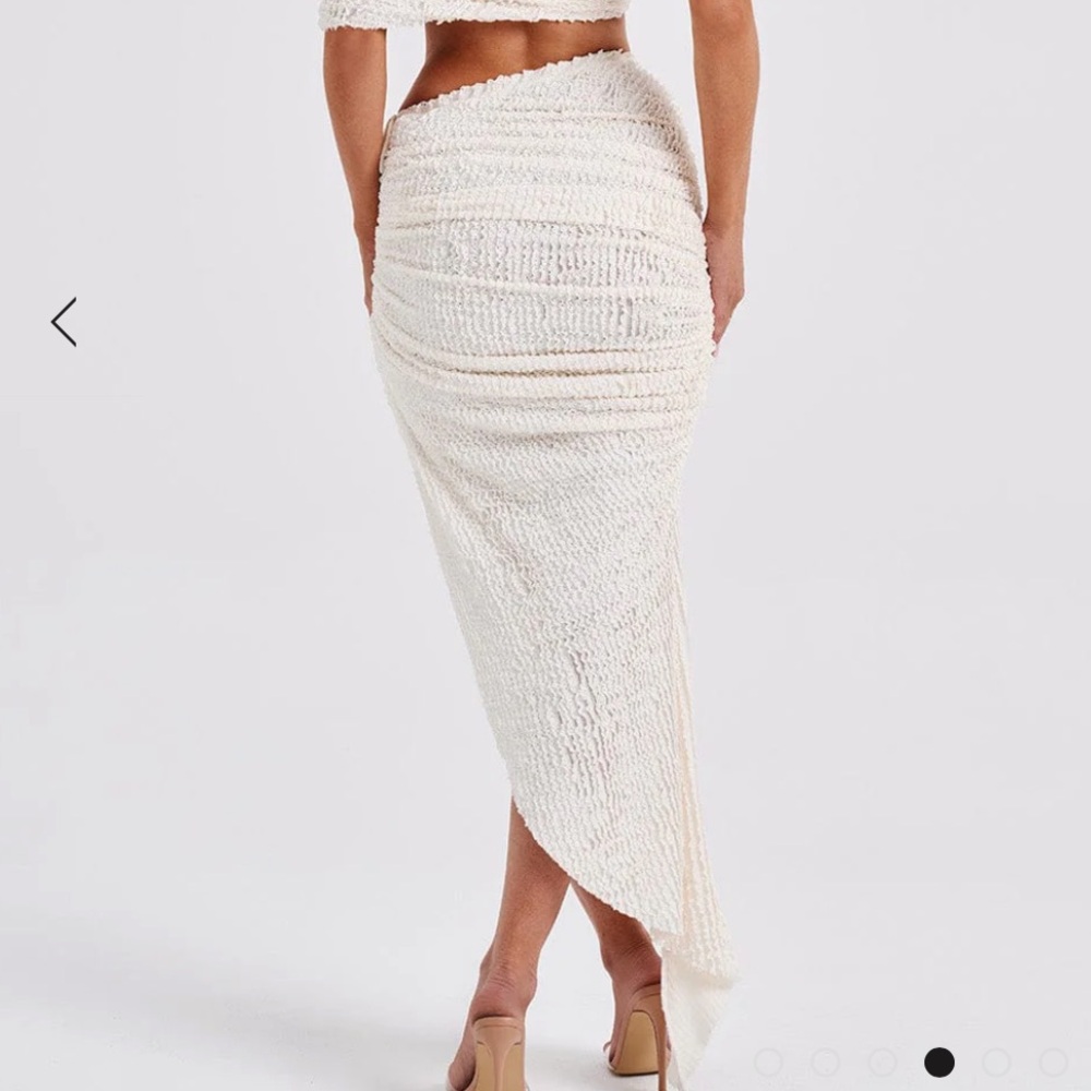 ZINA MIDI SKIRT - Ivory - BABYBOO